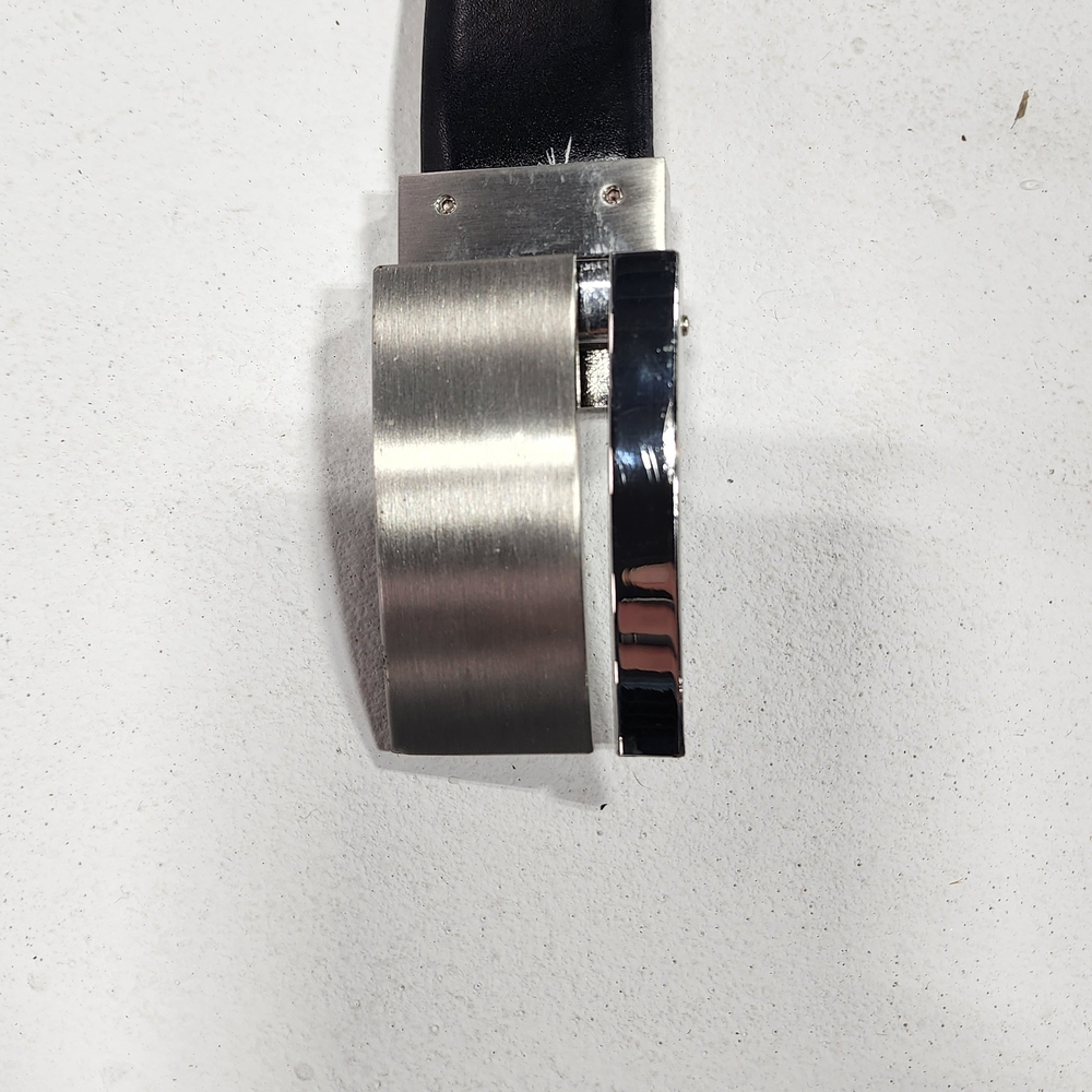Silver, Black & Brown Reversible Dress Belt